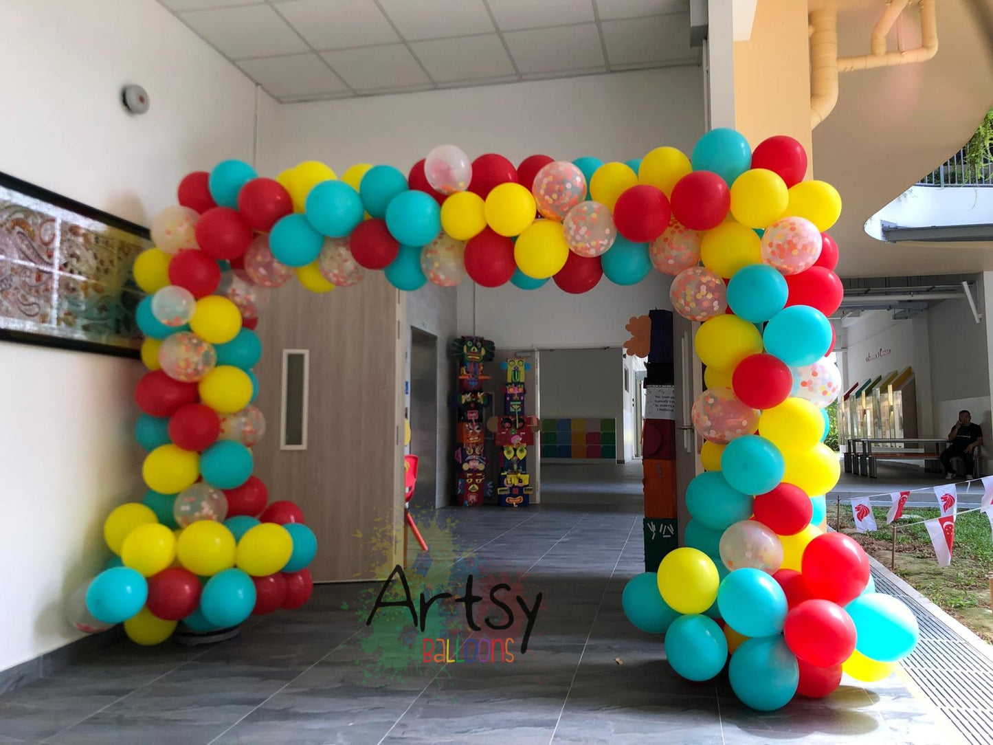 Rectangular Organic Balloon Arch
