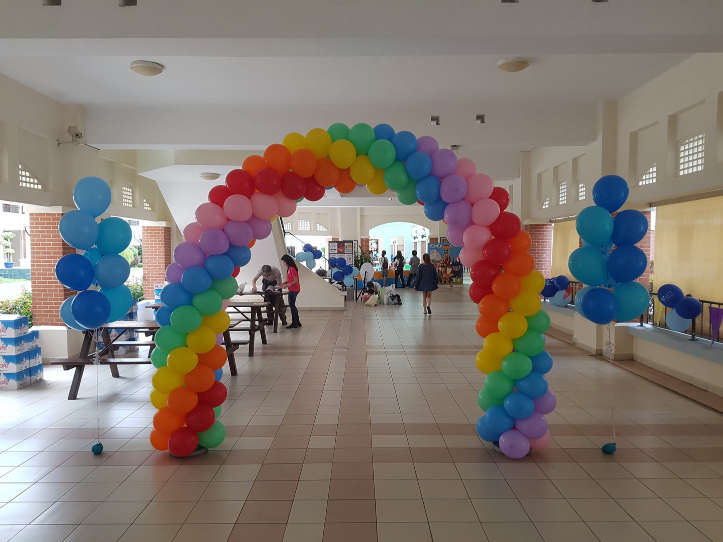 Rainbow Balloon Arch