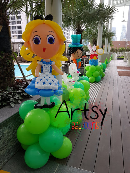 Alice In The Wonderland Balloon Decorations by BalloonClub Singapore