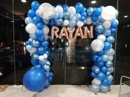 Rectangular Organic Balloon Arch by BalloonClub Singapore