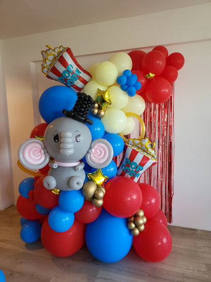 Balloon Circus Themed Backdrop - photo 3