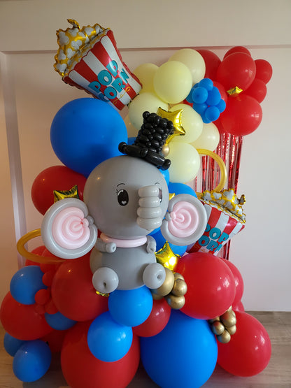 Balloon Circus Themed Backdrop - photo 4