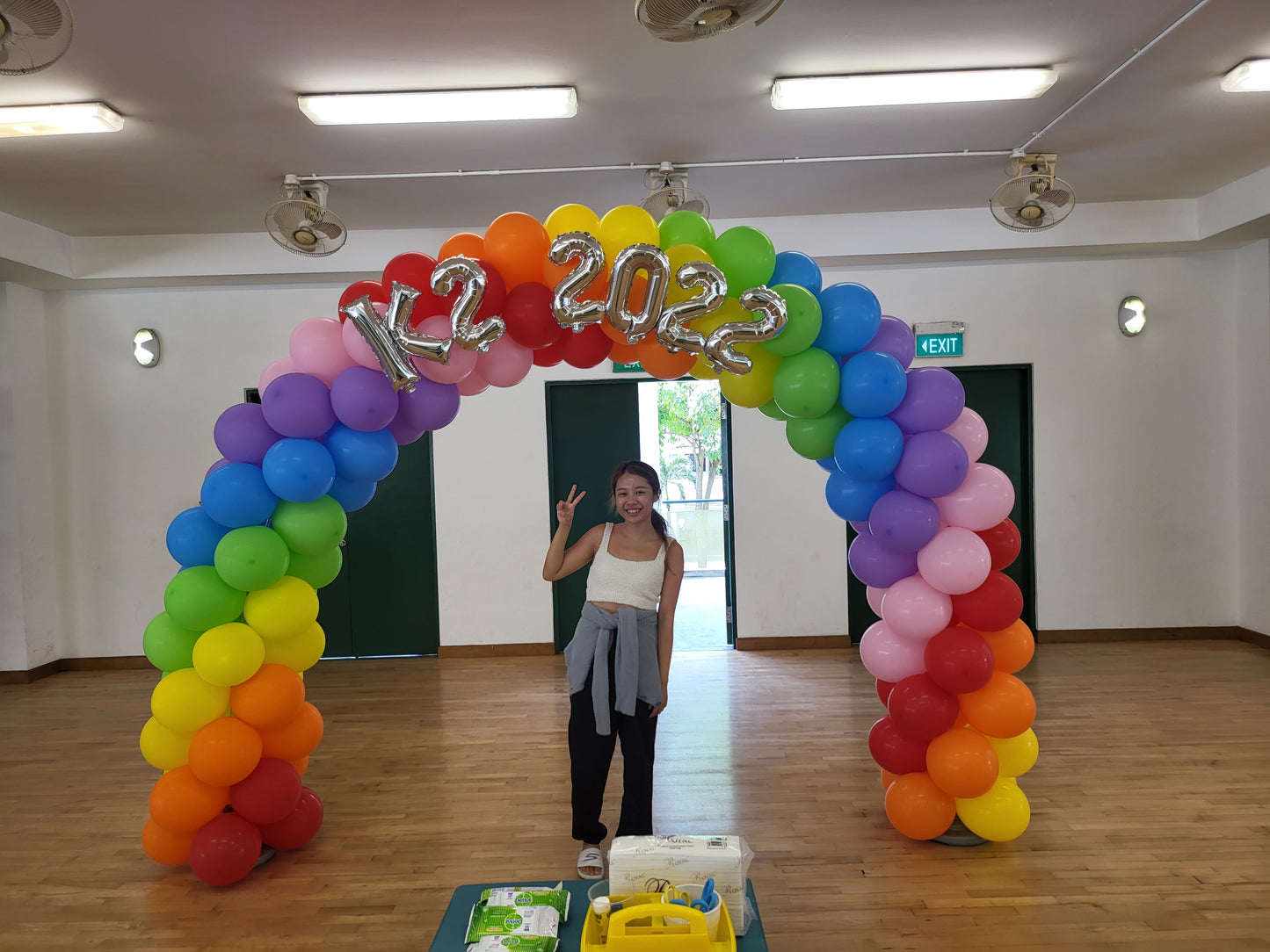 Balloon Arch with Letter foil