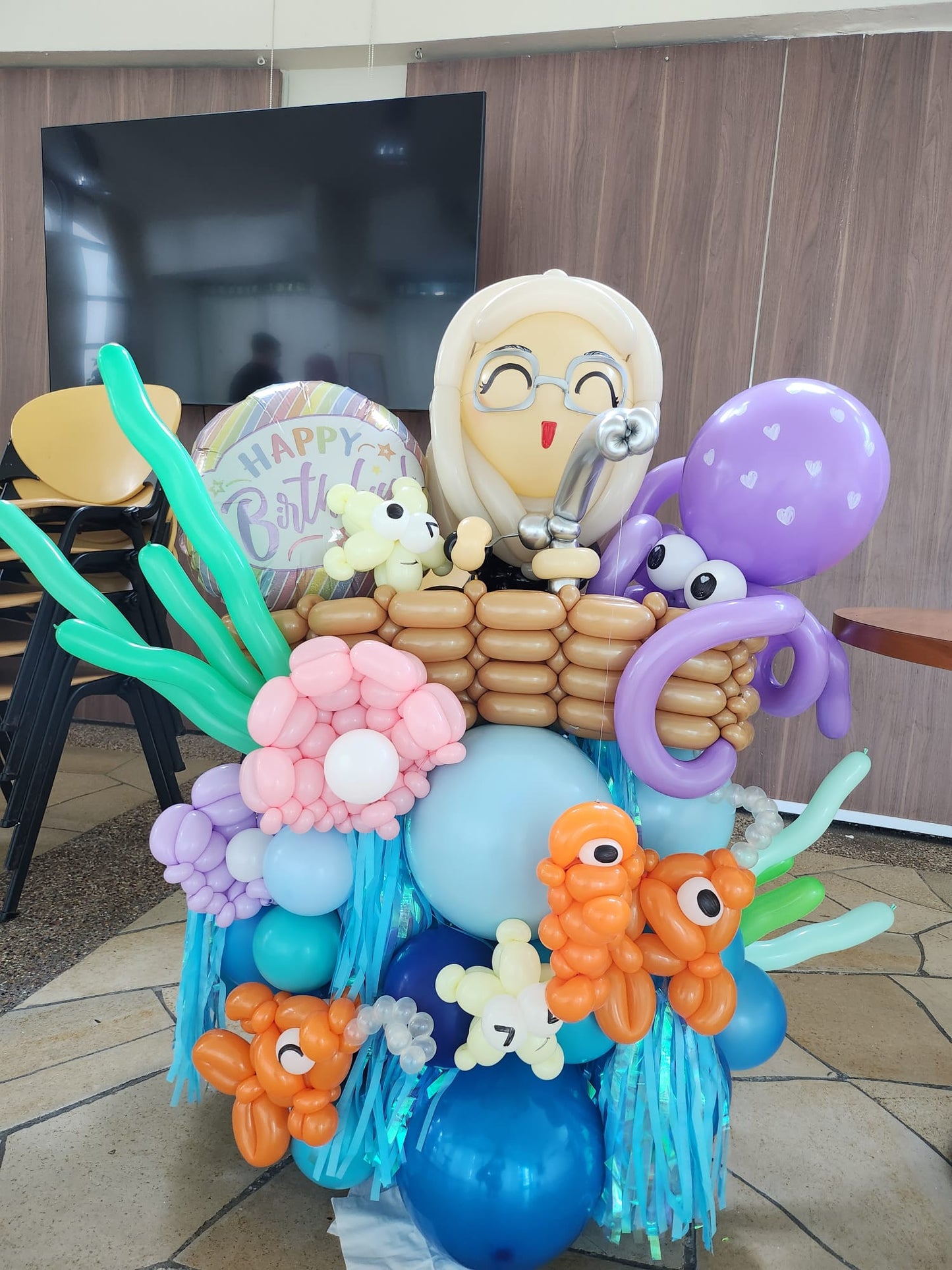 3D Marquee Balloon Display Underwater Fishing Themed