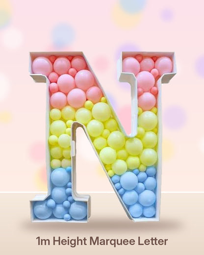 Grand Customised Organic Balloon Backdrop + FREE 1m Sculpture, Marquee & Cake Table