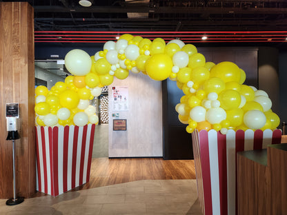 Popcorn Balloon Arch by BalloonClub Singapore