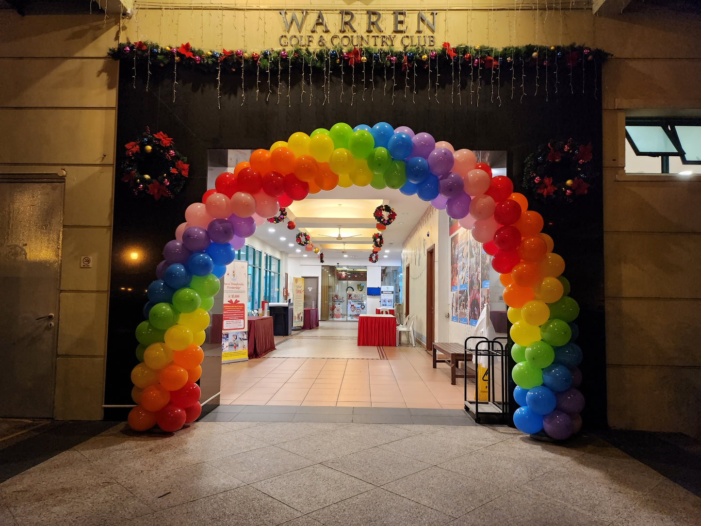 Rainbow Balloon Arch