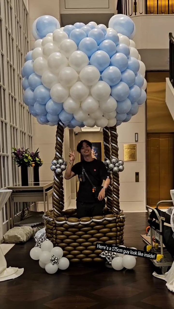 Hot Air Balloon Photo Backdrop Display (Life Size)