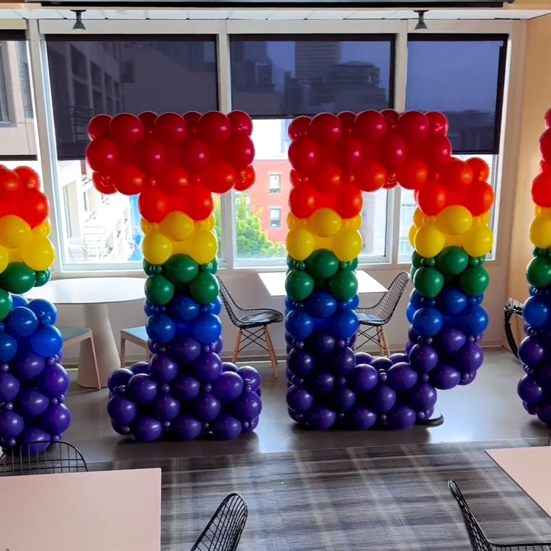"PRIDE" Rainbow LinkOloon Large Balloon Alphabets