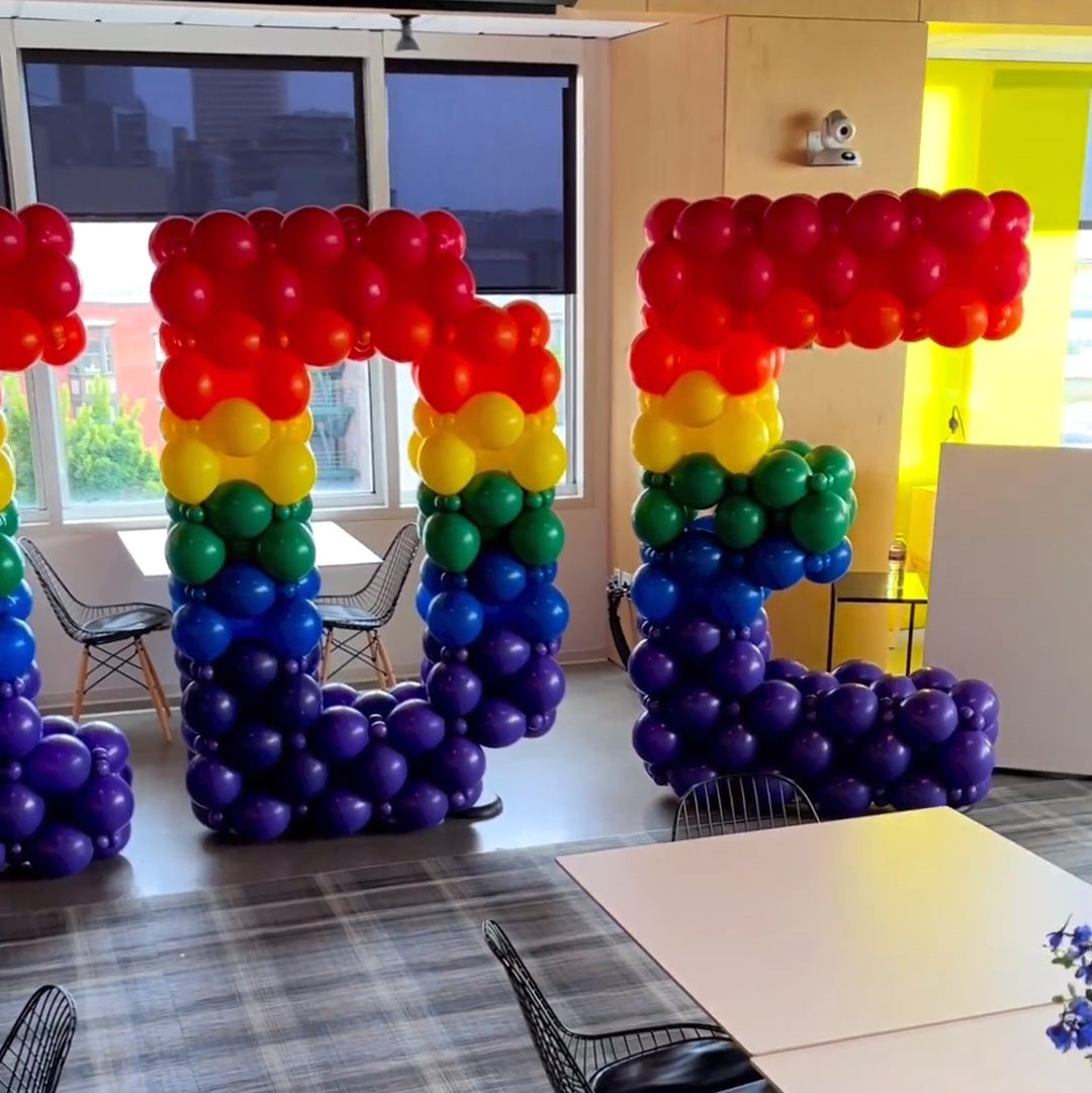 "PRIDE" Rainbow LinkOloon Large Balloon Alphabets