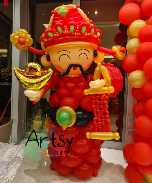 Large Cai Shen Ye Balloon Art Sculpture Balloon Decorations