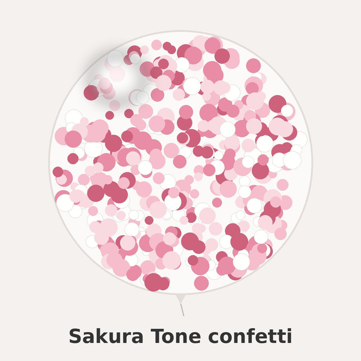 Sakura Tone confetti colour reference: soft pink, rose and white