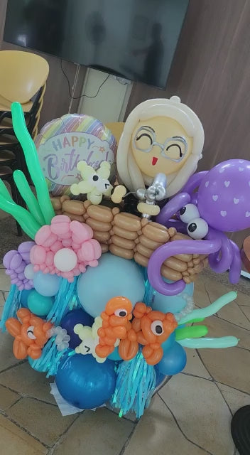 3D Marquee Balloon Display Underwater Fishing Themed - video 2