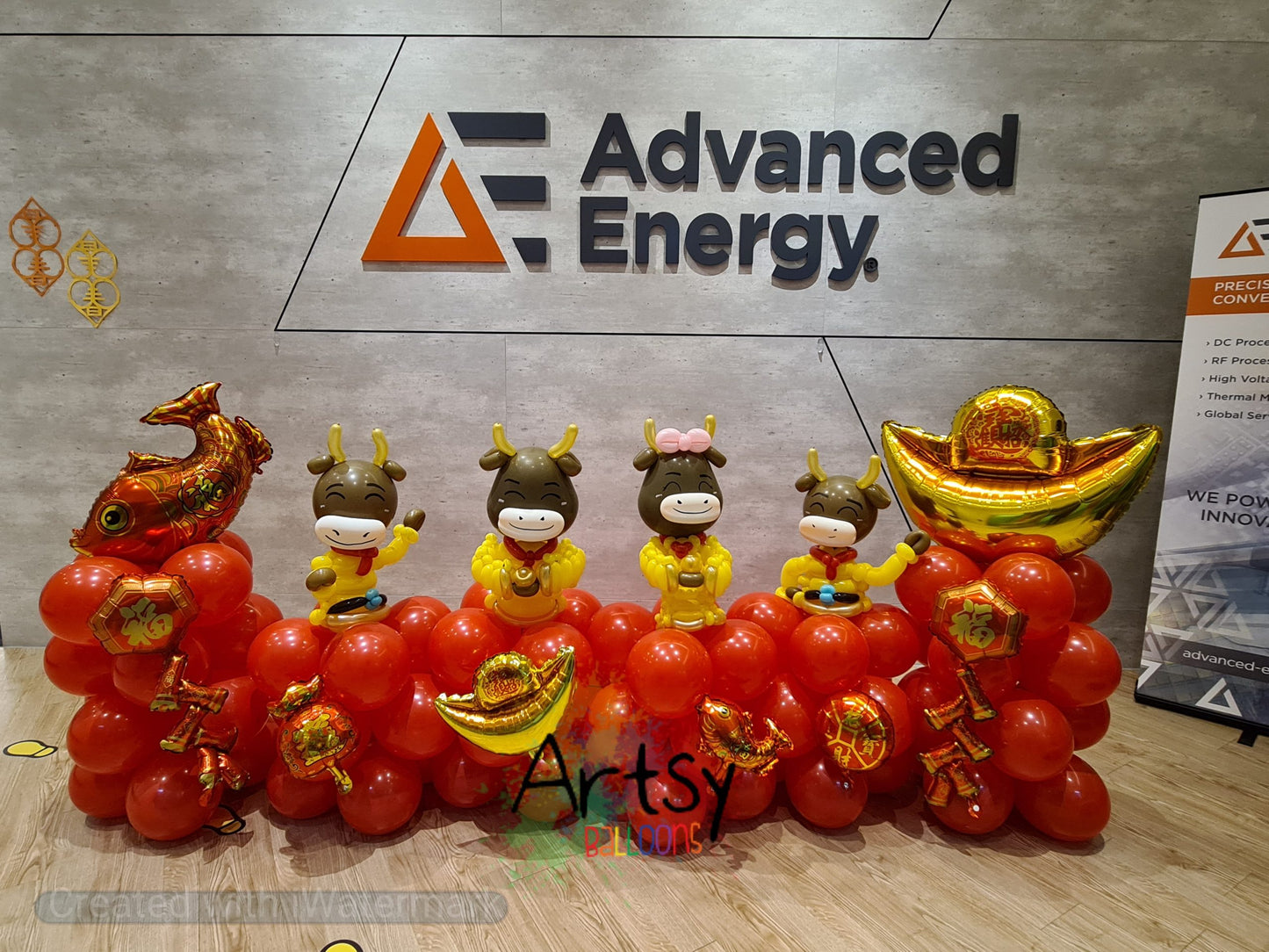 Chinese New Year Balloon Decoration (Low Backdrop)