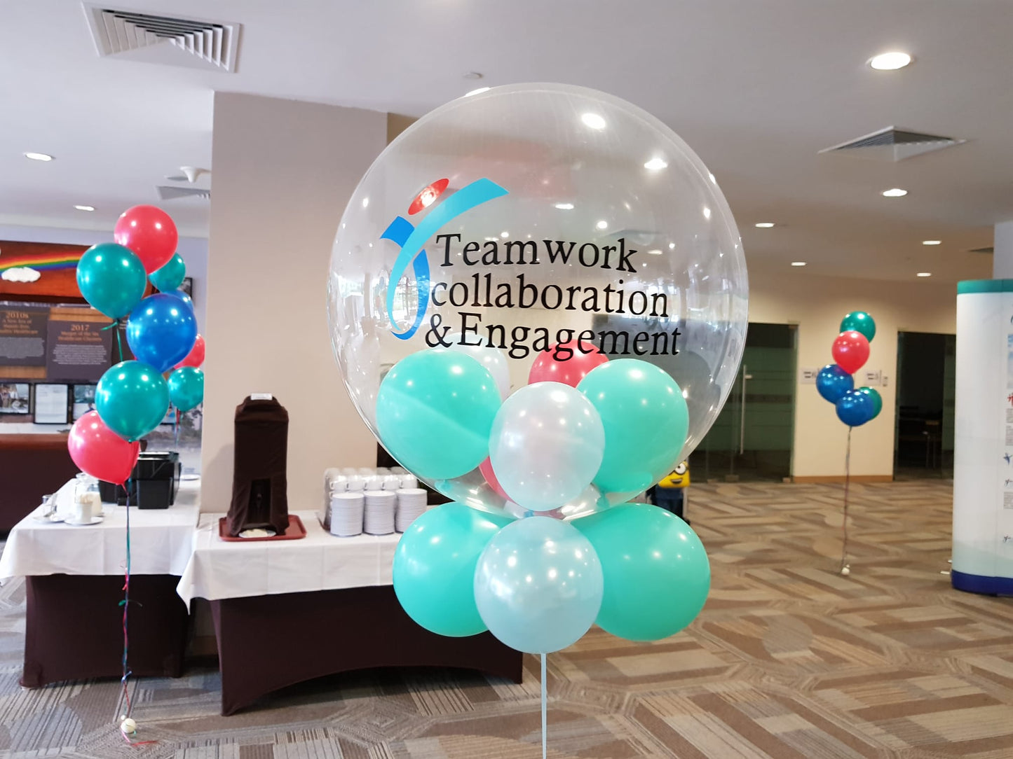 24" Clear Bobo Customised Text Balloon