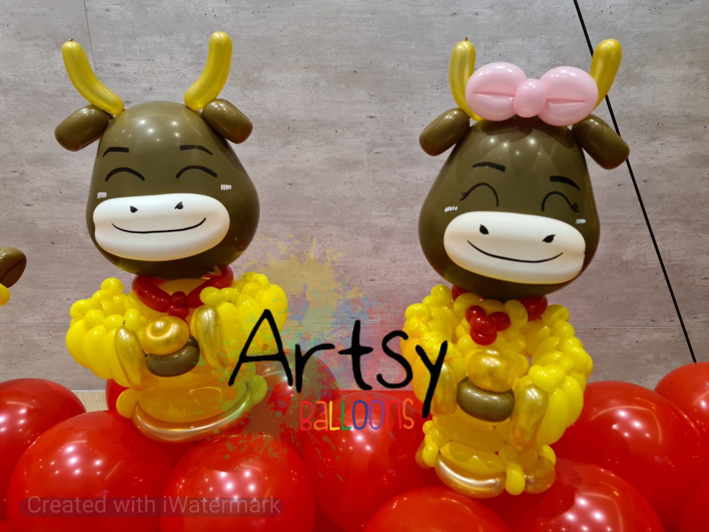 Chinese New Year Balloon Decoration (Low Backdrop)