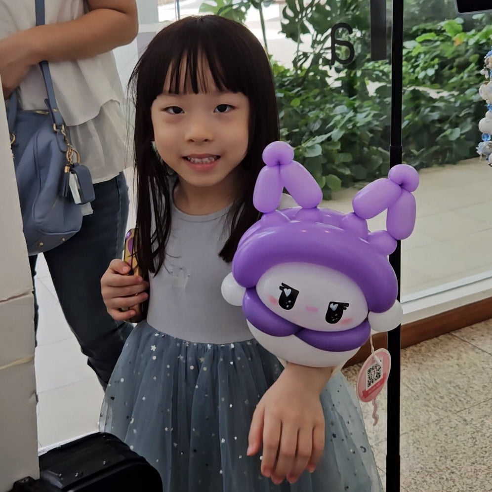 Kuromi Balloon Bracelet Sculpture (Large)