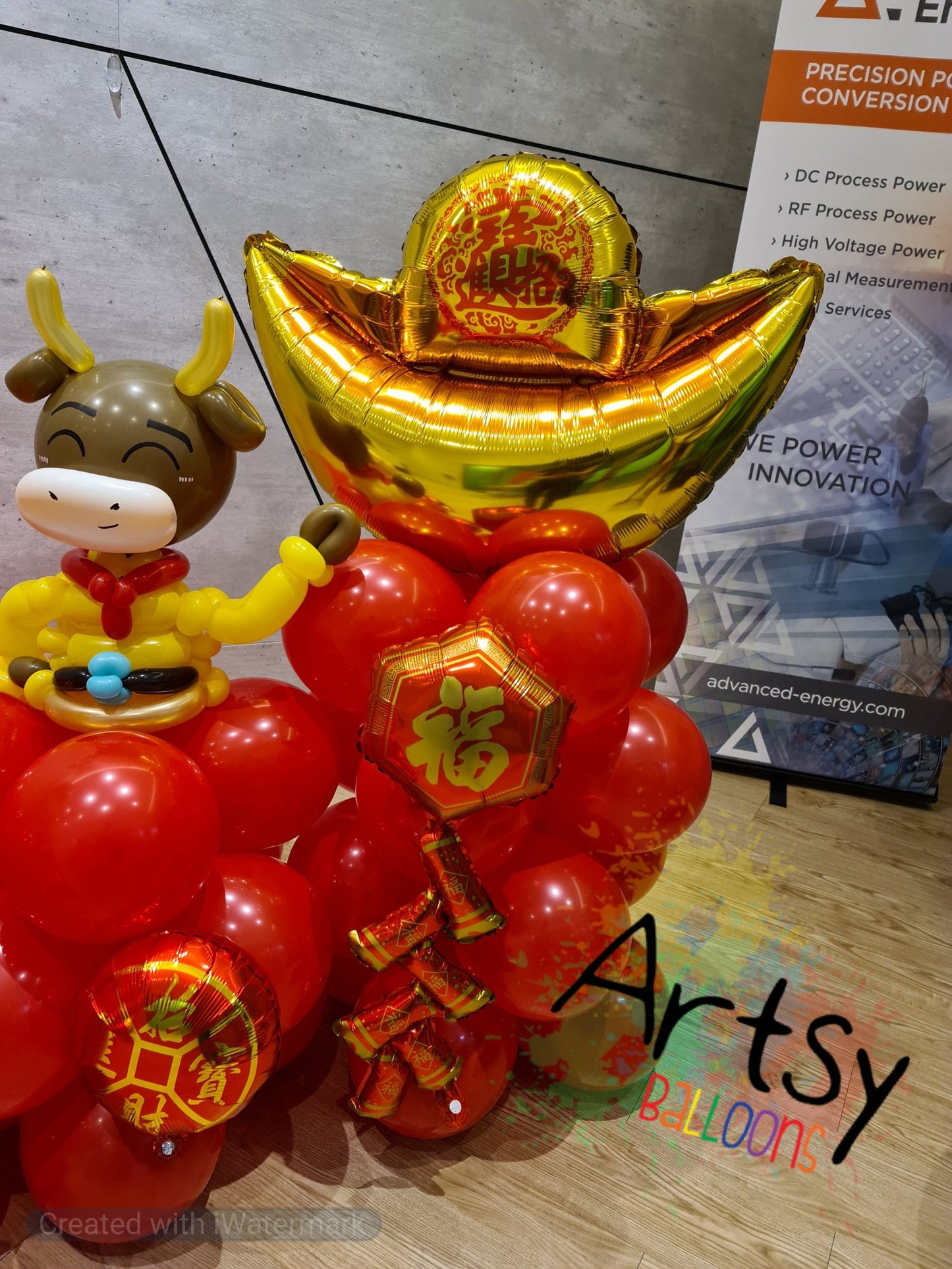 Chinese New Year Balloon Decoration (Low Backdrop)