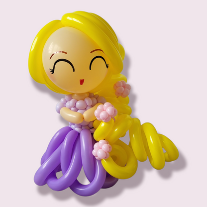 Rapunzel (Tangled) Princess Balloon Sculpture by BalloonClub Singapore