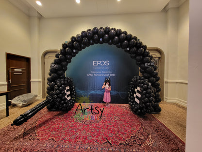 Headphone Balloon Arch by BalloonClub Singapore