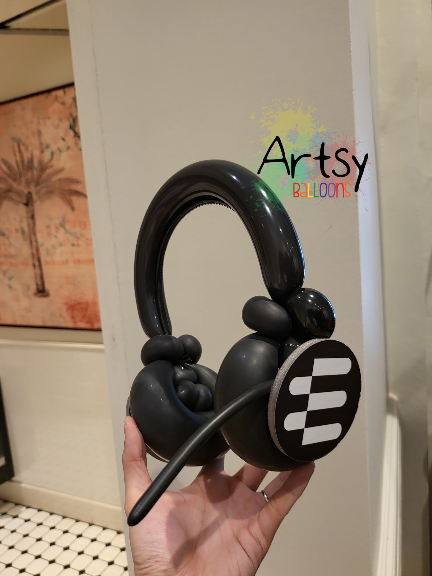 Headphone Balloon Wearable Sculpture