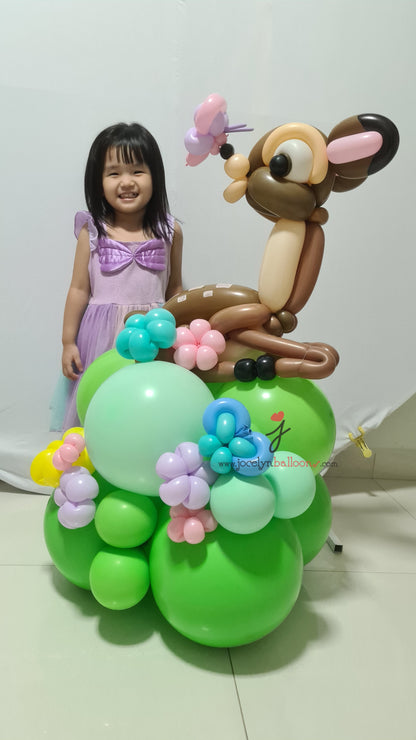 Bambi & Rabbit Balloon Sculpture Marquee - photo 3
